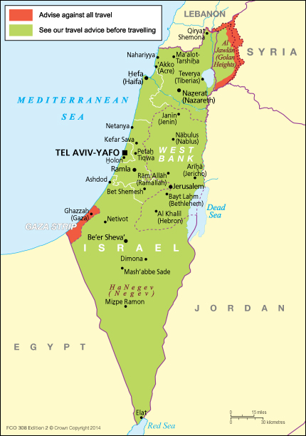 The Occupied Palestinian Territories Travel Advice GOV UK   170330 Israel And OPTs Jpeg 