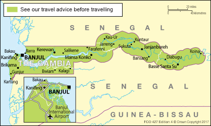 foreign office travel advice gambia