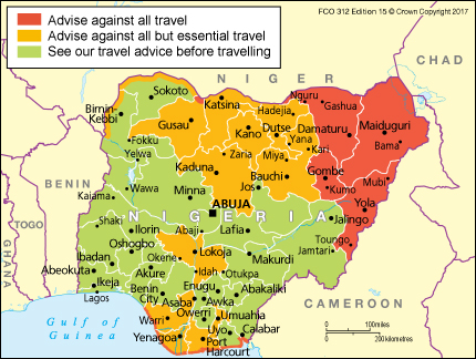 foreign office travel advice nigeria