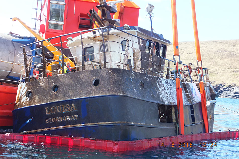Photograph of Louisa during recovery