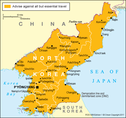 which countries can north korea visit