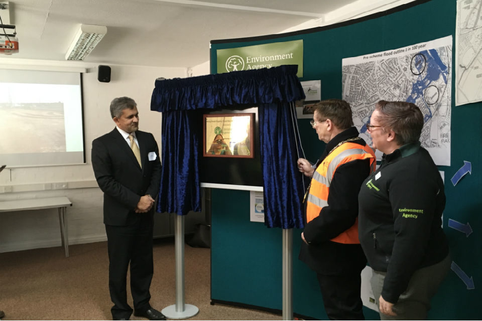 New flood scheme in Rugeley officially opened