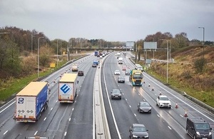 Traffic on a smart motorway