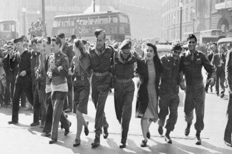 VJ Day celebrations in London 1945