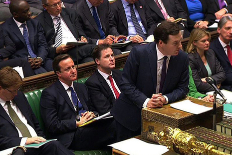 Chancellor delivering speech in the House of Commons
