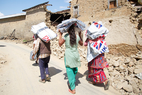 Getting shelter to people in need in Nepal