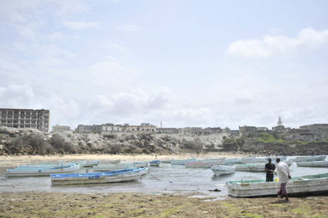 Somalian coast near Mogadishu