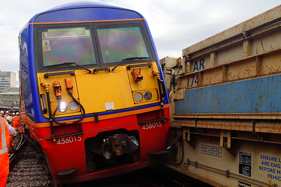 Interim report: Collision near London Waterloo station