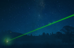 Image of person with laser pointer.