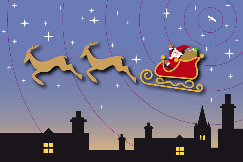 Dstl-style sensors track Santa's Christmas Eve Deliveries