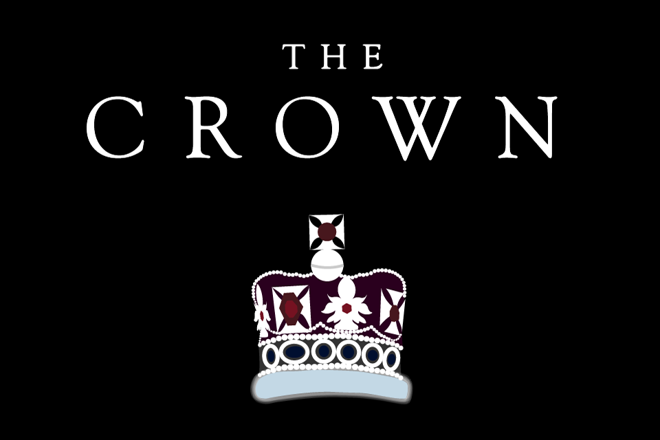 Graphic of a crown with the caption "The Crown"