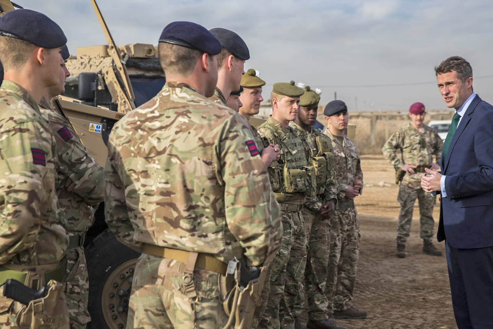 Defence Secretary praises UK efforts as RAF operations against Daesh continue