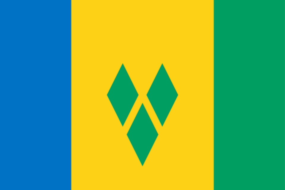 St Vincent and The Grenadines flag