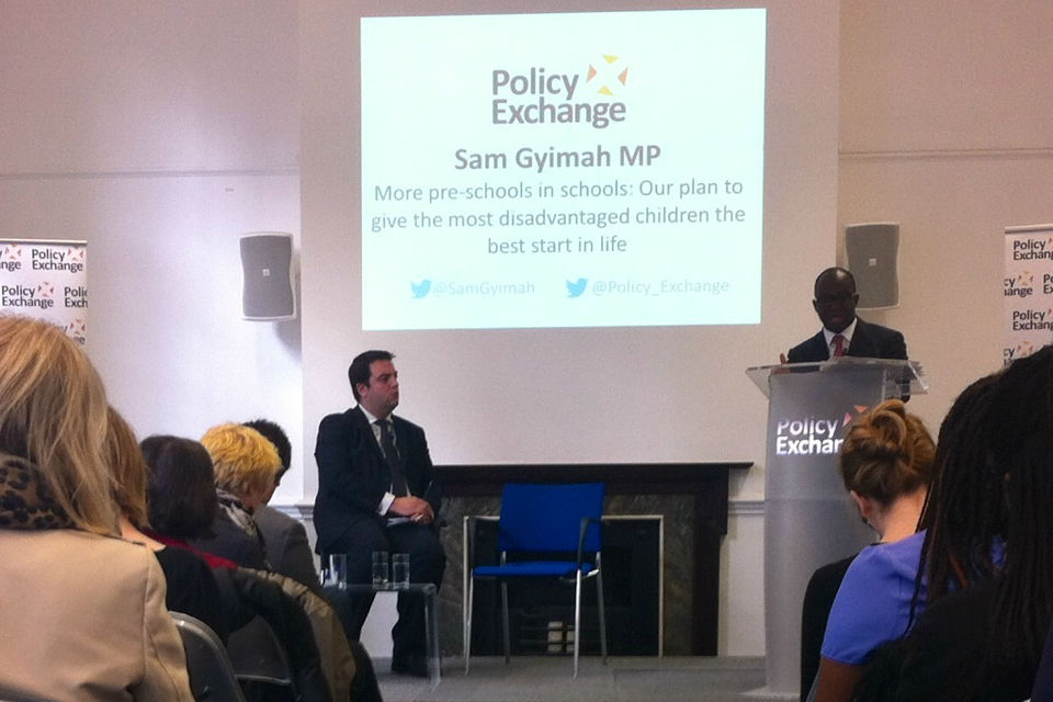 Sam Gyimah at Policy Exchange