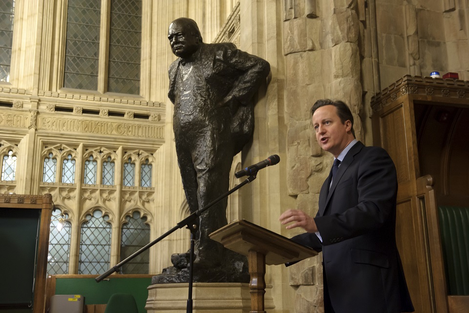PM speaking at Churchill memorial event