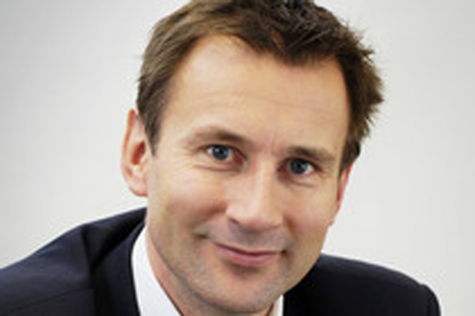 Jeremy Hunt Secretary of State for Health