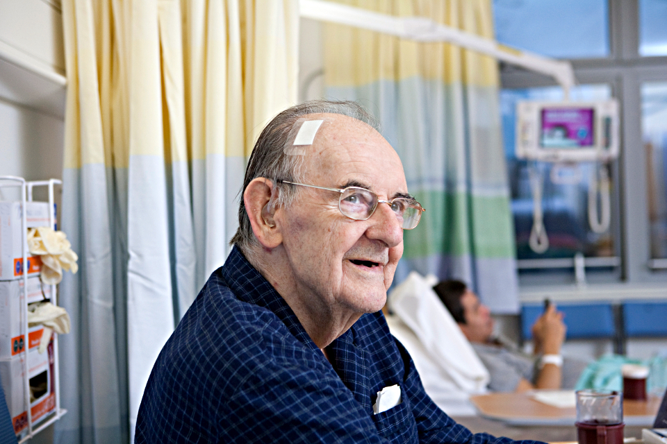 Older person in hospital
