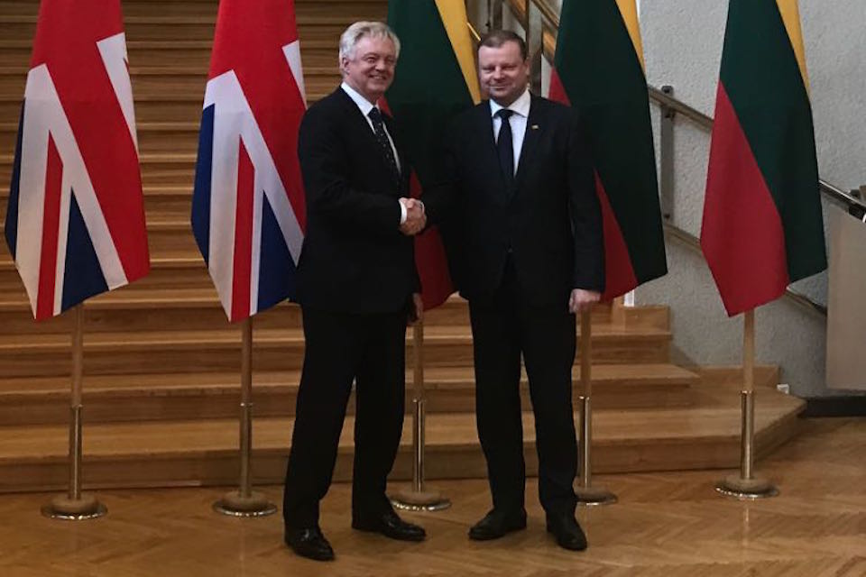 Building a strong new partnership with Lithuania’ within ‘Department for Exiting the European Union