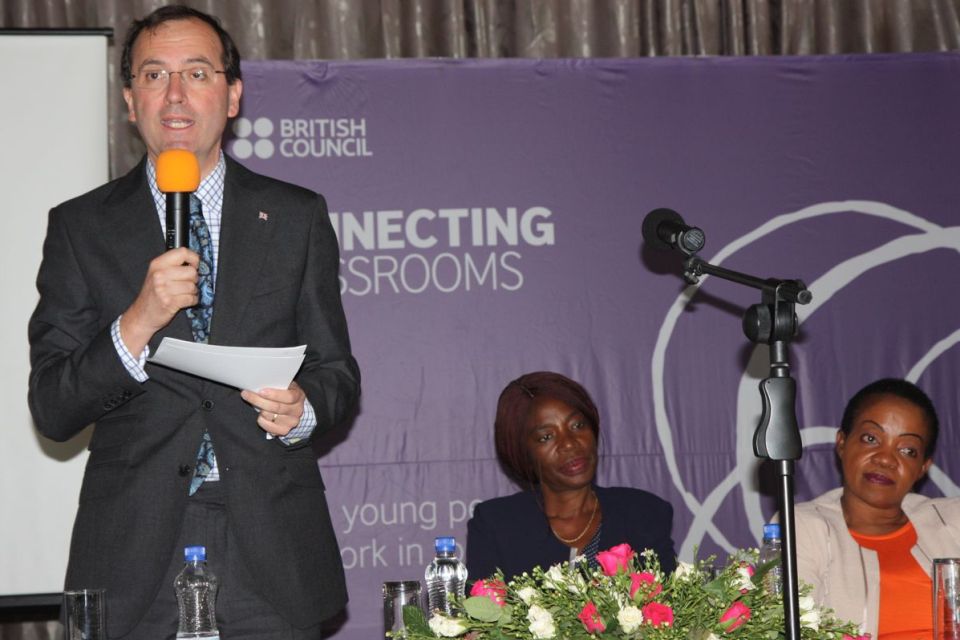 British High Commissioner Fergus Cochrane-Dyet at Connecting Classrooms launch