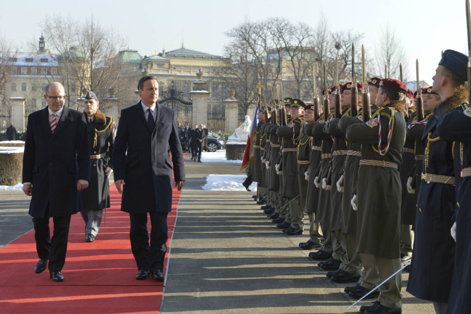 PM David Cameron in Prague