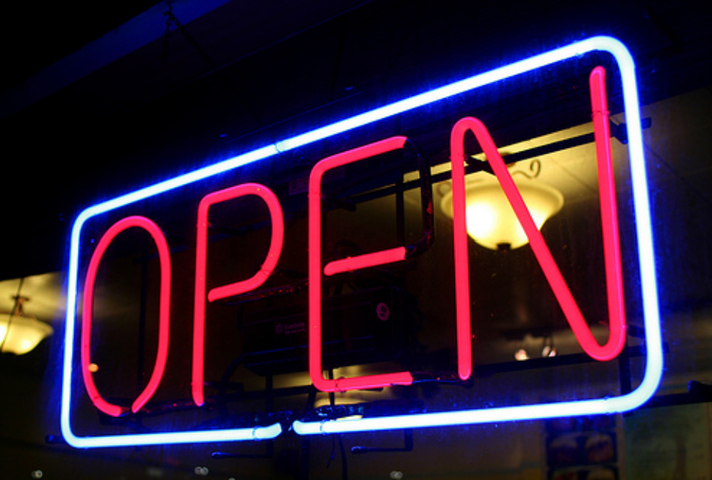 neon open sign