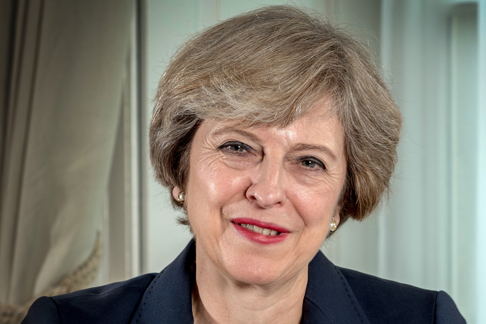 Prime Minister Theresa May's portrait