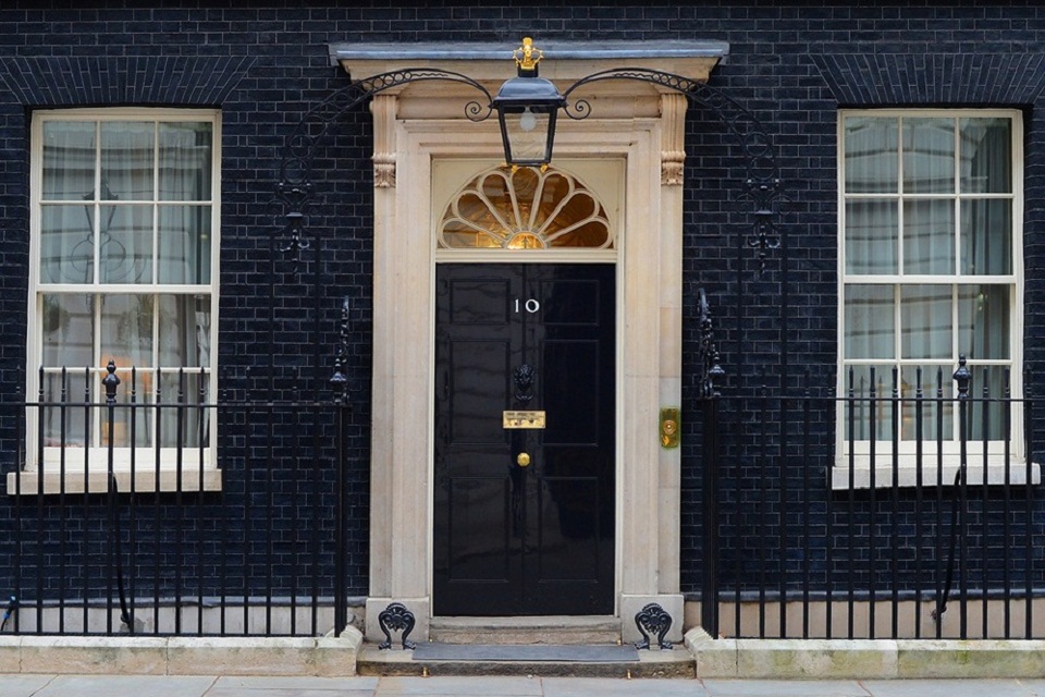 Number 10 Downing Street door