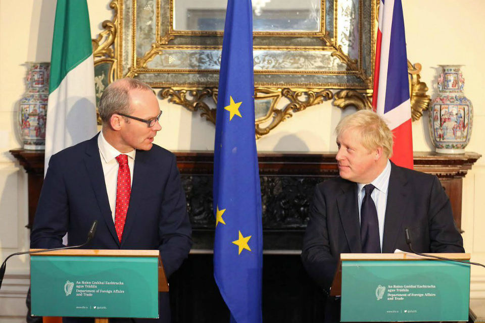 Foreign Secretary Boris Johnson visits Dublin