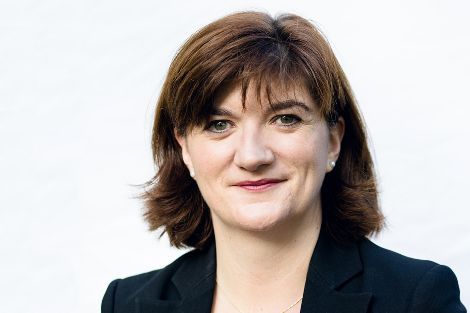 Nicky Morgan, Secretary of State for Education