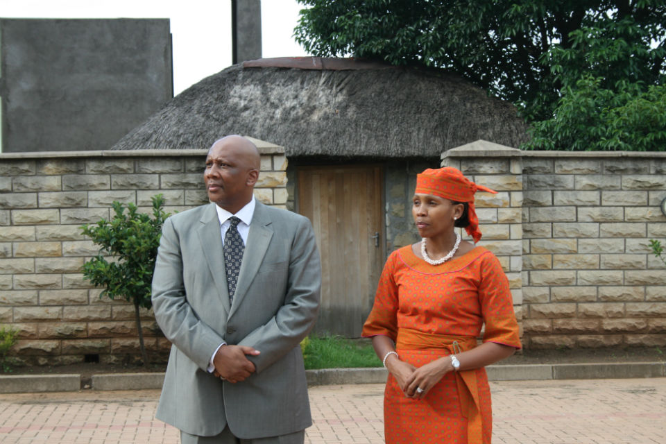 The King and Queen of the Republic of Lesotho