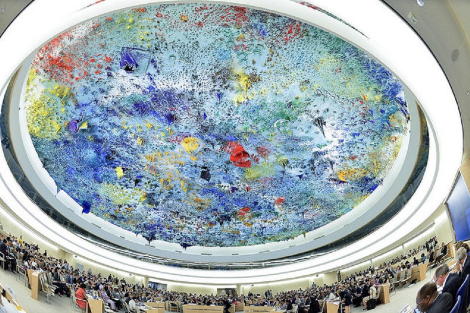 The Human Rights Council takes place at the Palais des Nations, Geneva. Credit: UN Photo