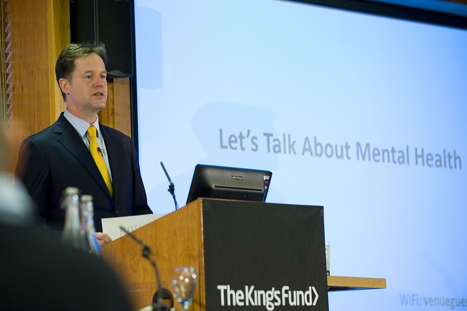 Nick Clegg at Mental Health Conference