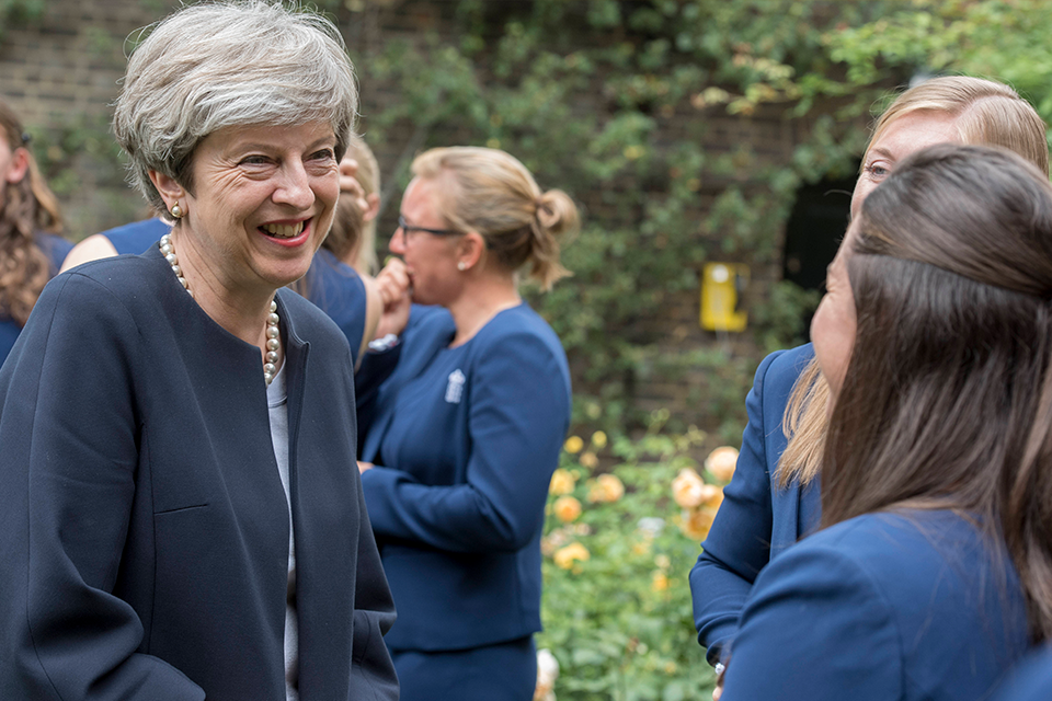 The Prime Minister holds a reception at 10 Downing Street to recognise the recent successes of Women in Sport, including the England Women's Cricket and Rugby Teams.