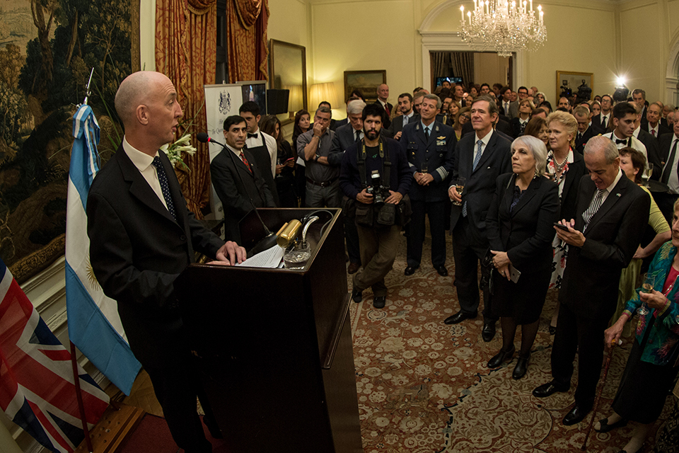 El discurso del Embajador en la celebración del Cumpleaños de la Reina en Argentina