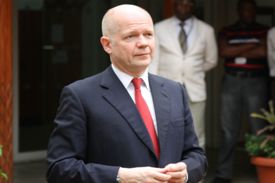 William Hague in Kinshasa