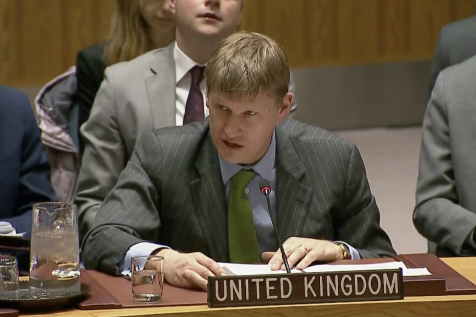 Ambassador Jonathan Allen at the Security Council Briefing on Burma