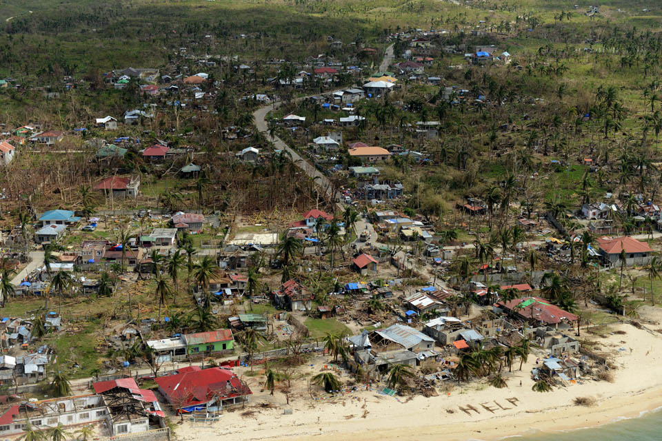 Damage from Typhoon Haiyan