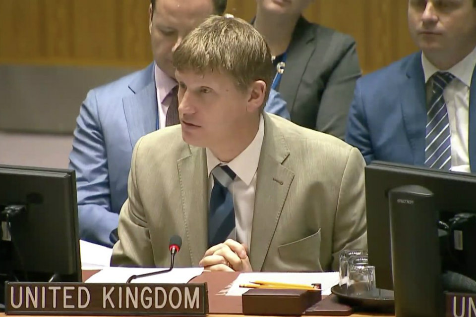 Jonathan Allen in the UN Security Council