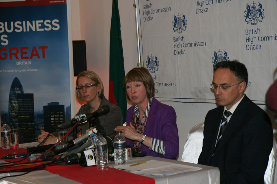 Alison Blake's first Press Conference in Bangladesh