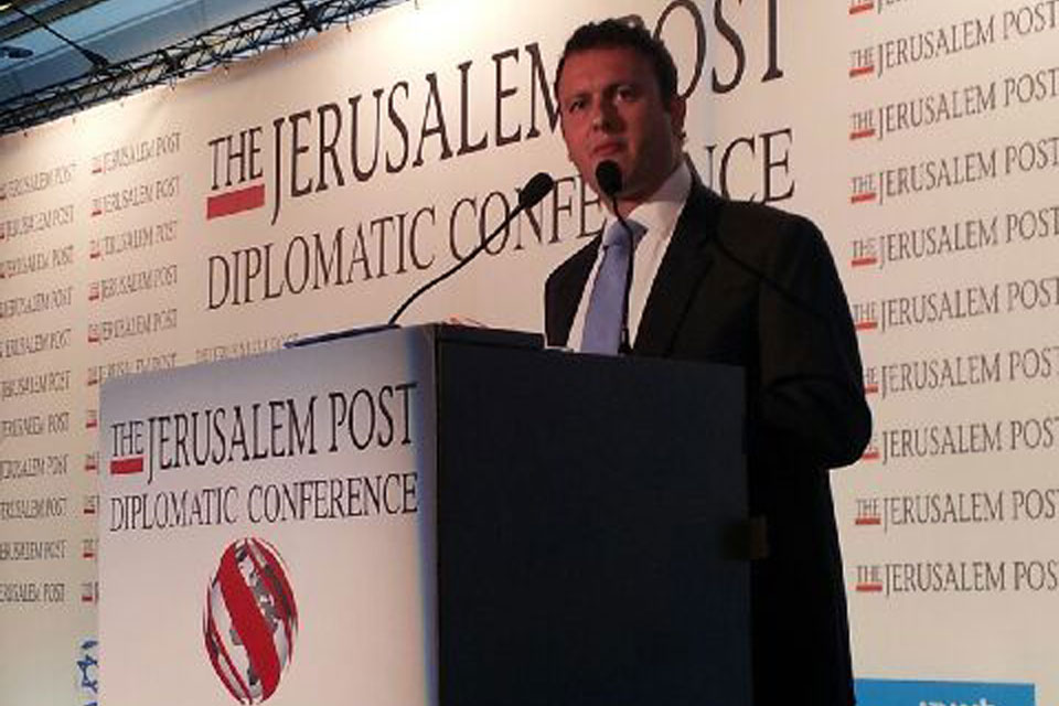 British Ambassador to Israel speaks in annual JPost diplomatic conference