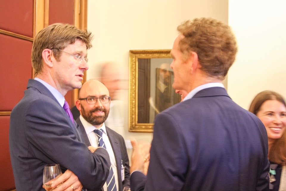 Greg Clarke and the BEIS ministerial team hosted a reception at the Royal Society.