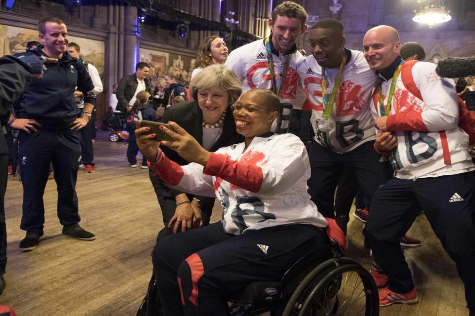 PM with Paralympics GB athletes