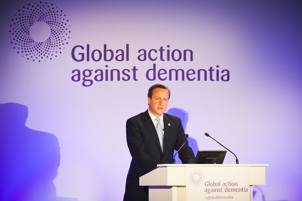 David Cameron speaks at the Global Dementia Legacy Event