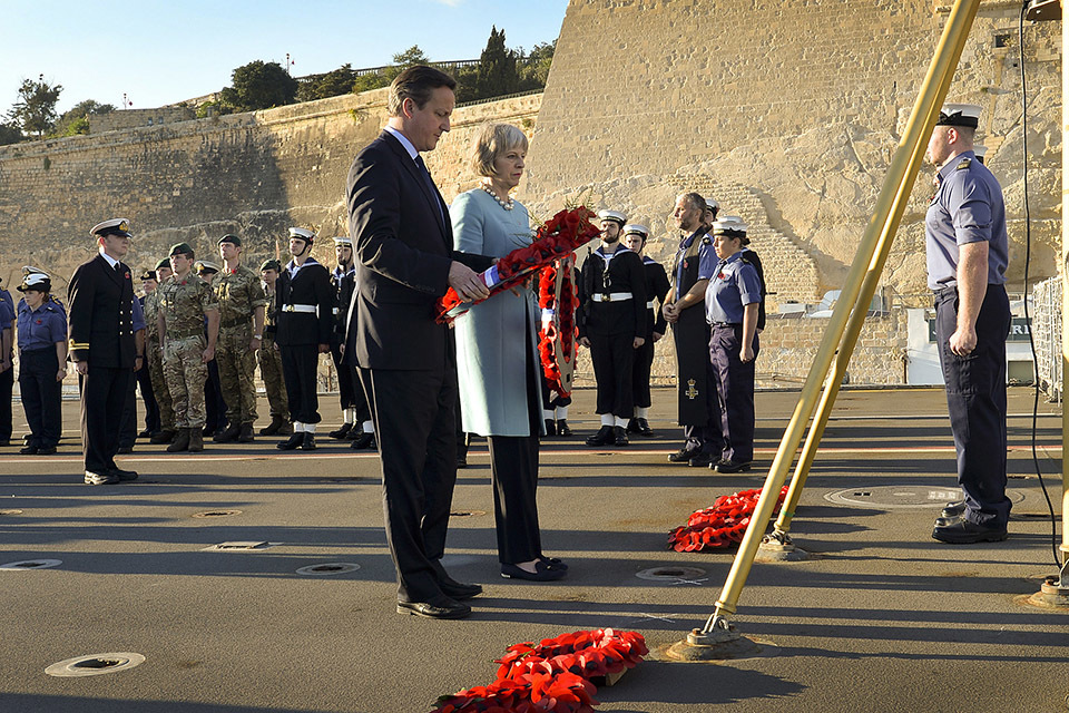 Prime Minister marks Armistice Day on HMS Bulwark