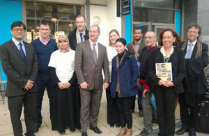 Stephen Williams meeting volunteer ‘Health Champions’ at the St Paul’s Way Neighbourhood Centre, Poplar