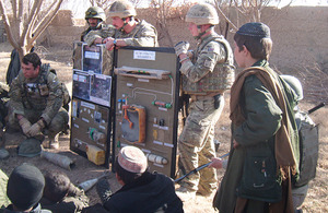 British paratroopers teach an Afghan community to spot the signs of a range of improvised explosive devices