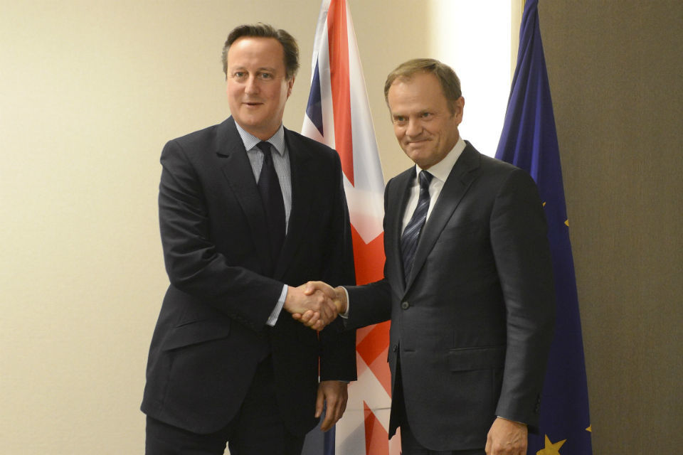 PM meeting with President of the European Council, Donald Tusk: 29 November 2015
