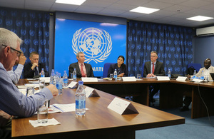 International Development Secretary Priti Patel speaks with humanitarian partners on the urgent conditions in Somalia.