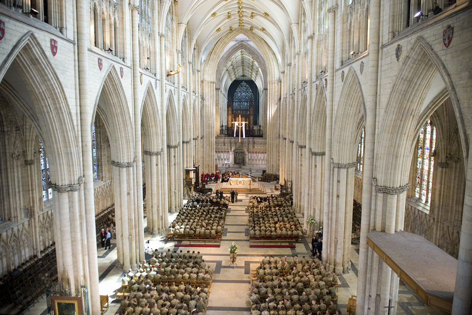 The service of remembrance and thanksgiving at York Minster for 4th Mechanized Brigade 