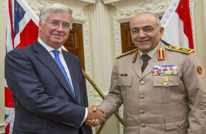 Michael Fallon meets General Mahmoud Hegazy